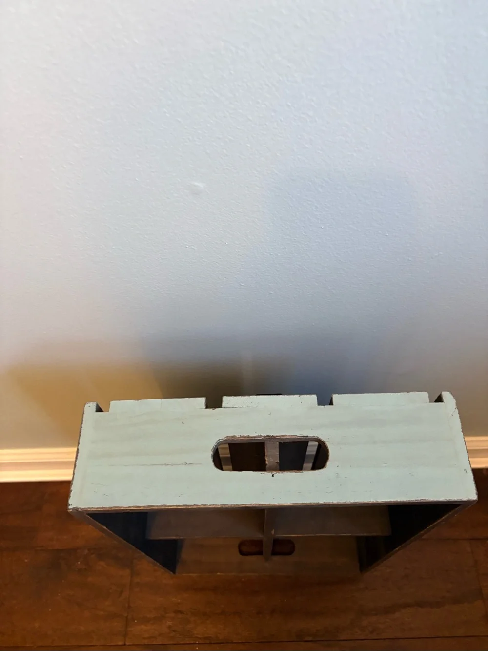 Rustic Brown Wooden Wall Organizer Shelf - Brown